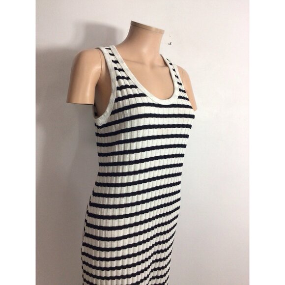 H&M Stripe Maxi Dress Nautical Womens Small - Picture 2 of 11